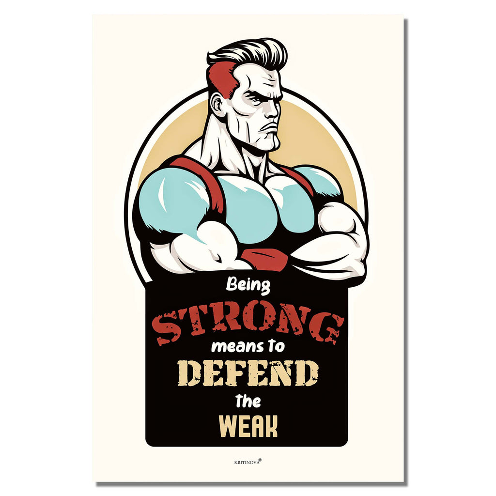Being Strong, Inspirational Quote Wall Art, Success Quote, Motivational Quote Poster