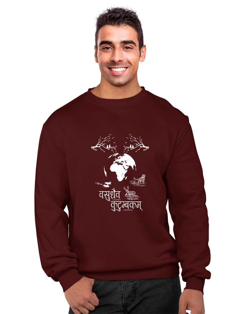 Vasudhaiva Kutimbakam Sweatshirt, Sanskrit Sweatshirt