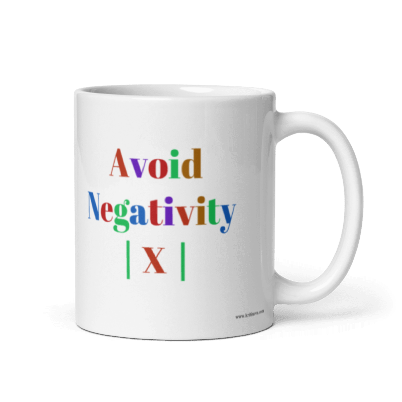 Avoid Negativity, Funny Math Mug, Educational Mug, 11OZ Mug