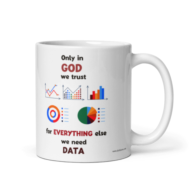 Only in God we trust, Funny Math Mug, Educational Mug, 11OZ Mug