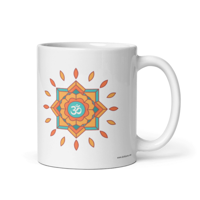 AUM Design 1, Sanskrit Mug, Sanskrit Quote Mug, 11OZ Mug
