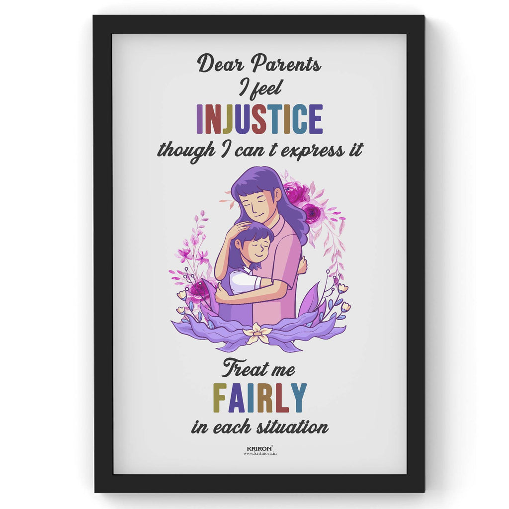 I feel Injustice, Parenting Guide Poster, Parenting Tips, Motherhood Tips, Parenting Quotes, Kids Room Decor
