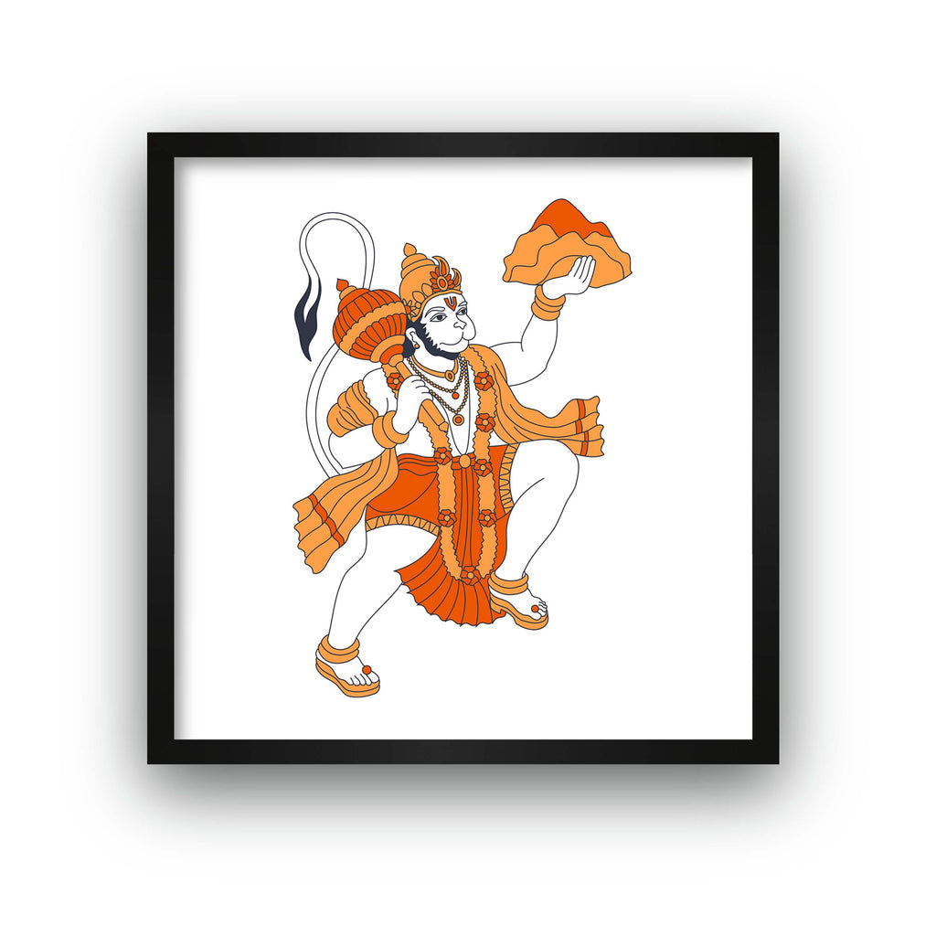 Jai Hanuman, Hanuman wall art, Inspiring Prayer