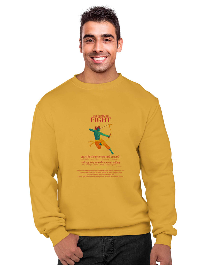 Get ready to Fight Sweatshirt, Sanskrit Sweatshirt