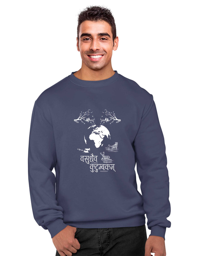 Vasudhaiva Kutimbakam Sweatshirt, Sanskrit Sweatshirt