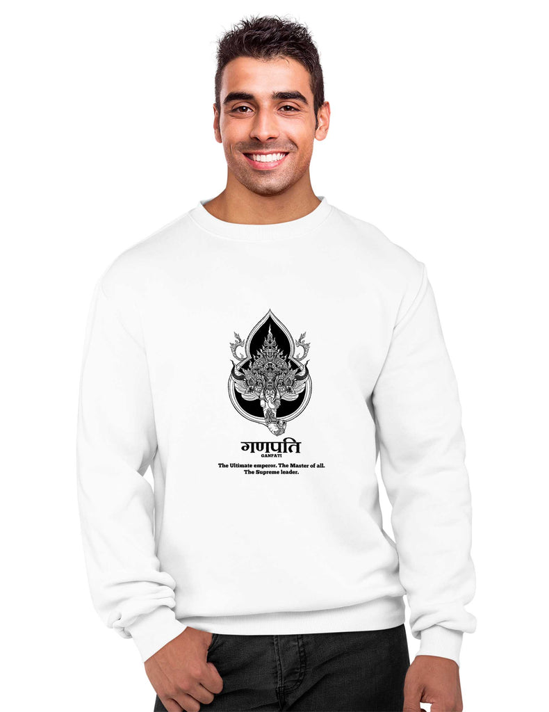 Lord Ganesha Sweatshirt, Sanskrit Sweatshirt