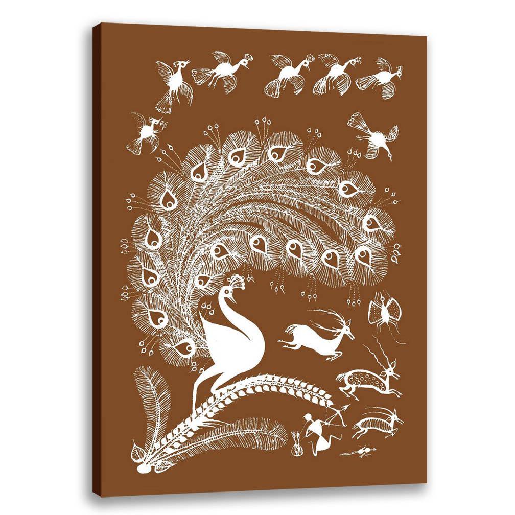 Animal Life Cycle, Warli Art, Indian Traditional Art