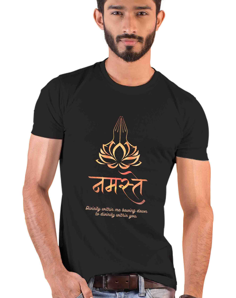 Namaste, Sanskrit T-shirt