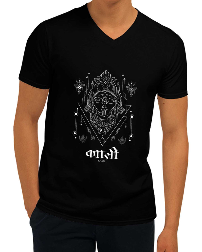 Maa Kaali | V Neck, Sanskrit T-shirt
