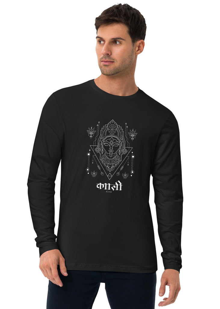 Maa Kaali, Sanskrit Full Sleeve T-shirt