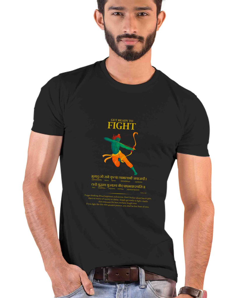 Get Ready to Fight, Sanskrit T-shirt