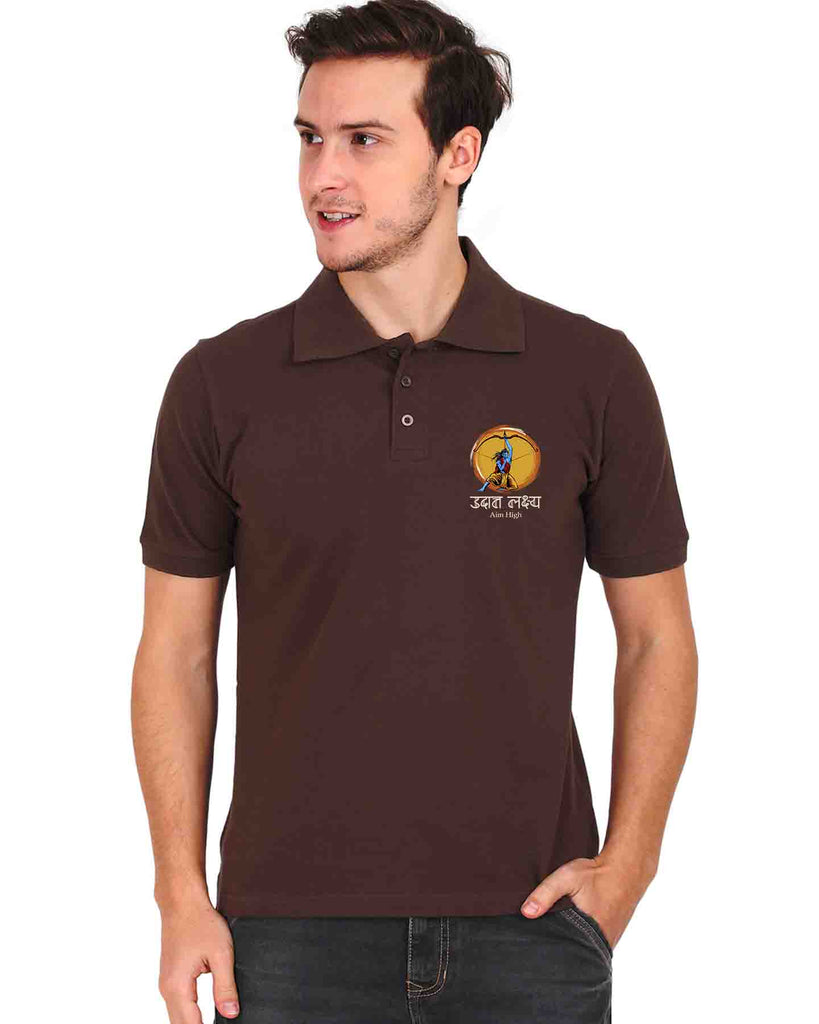 Aim High | Polo T-shirt, Sanskrit T-shirt