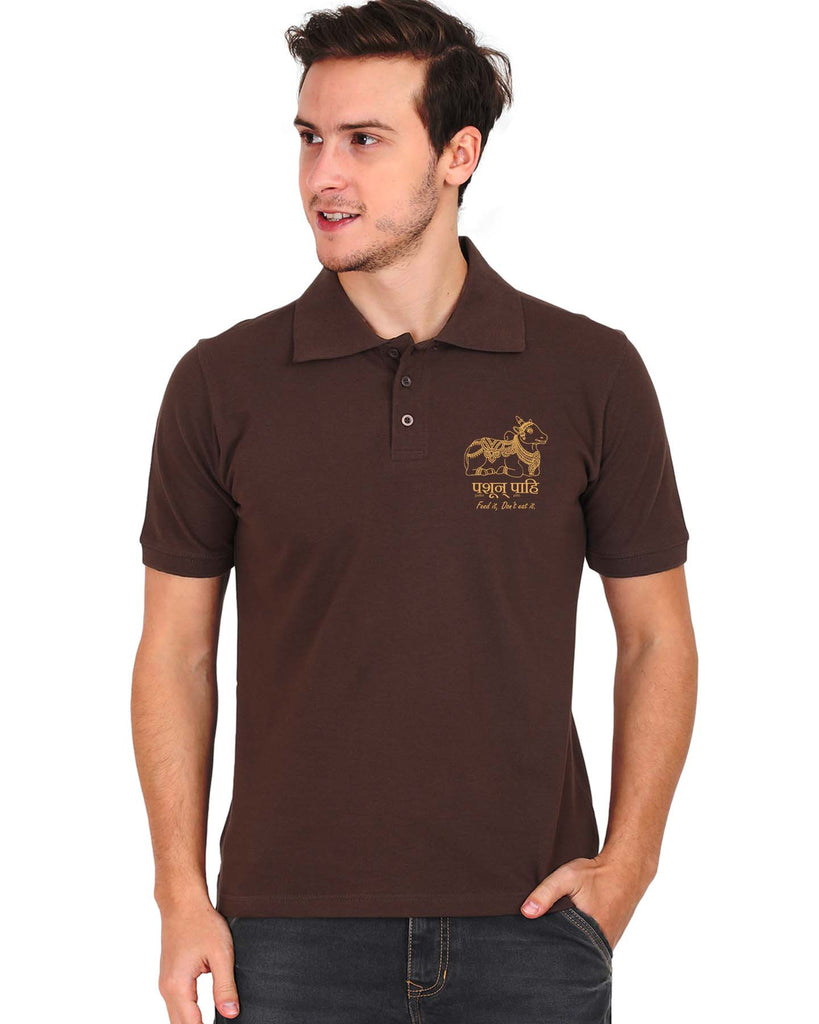 Feed it. Dont eat it | Polo T-shirt, Sanskrit T-shirt