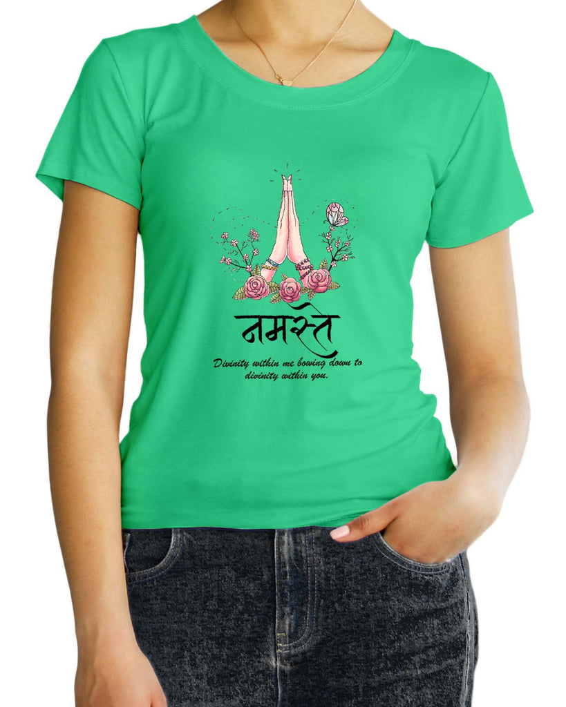 Namaste, Sanskrit T-shirt