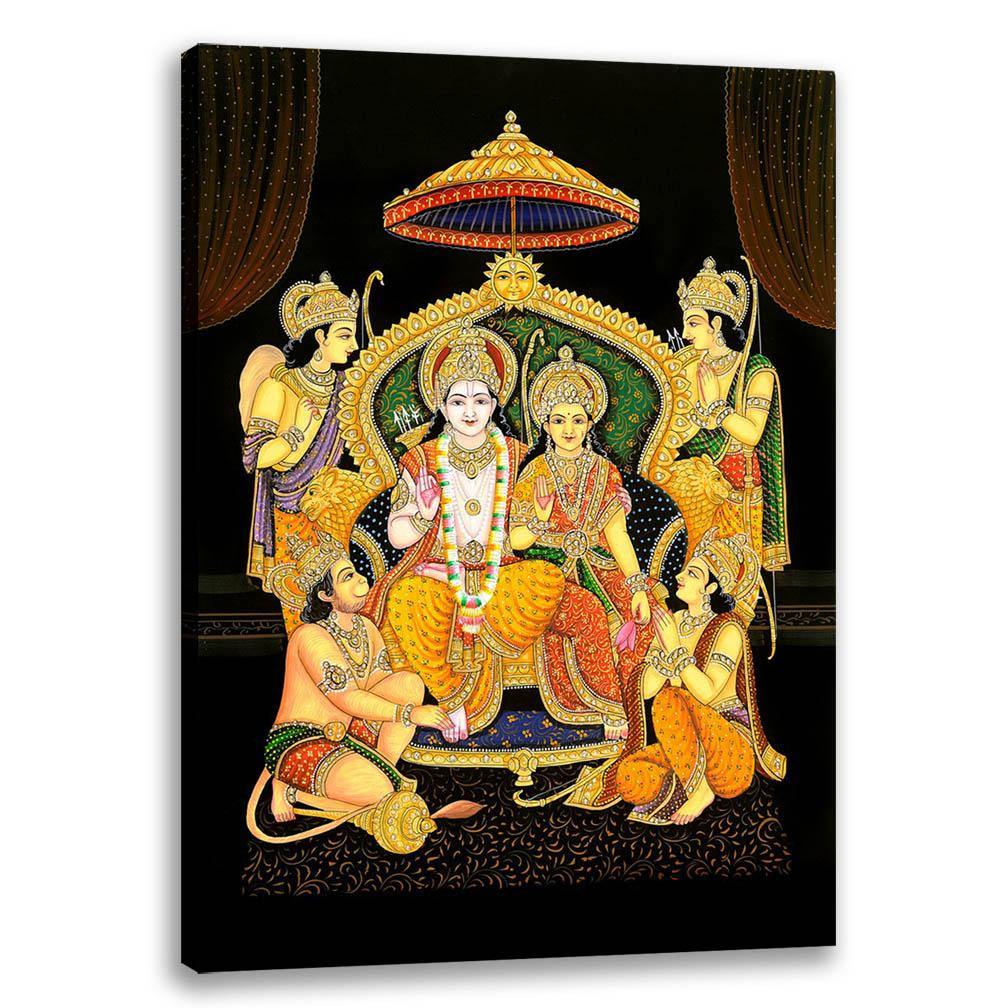 Ram Darbar, God Art, Indian Traditional Art, Cultural Gift, Tribal Artwork