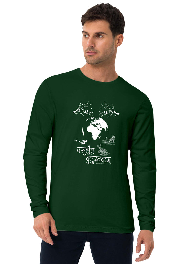 Vasudhaiv Kutimbakam, Sanskrit Full Sleeve T-shirt