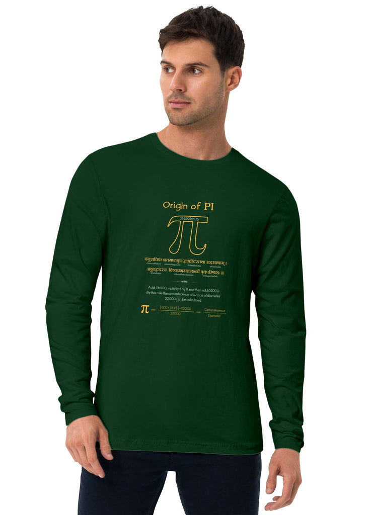 Origin of Pi, Sanskrit Full Sleeve T-shirt