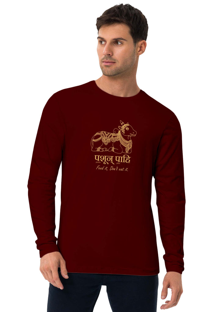 Feed it. Don't eat it, Sanskrit Full Sleeve T-shirt