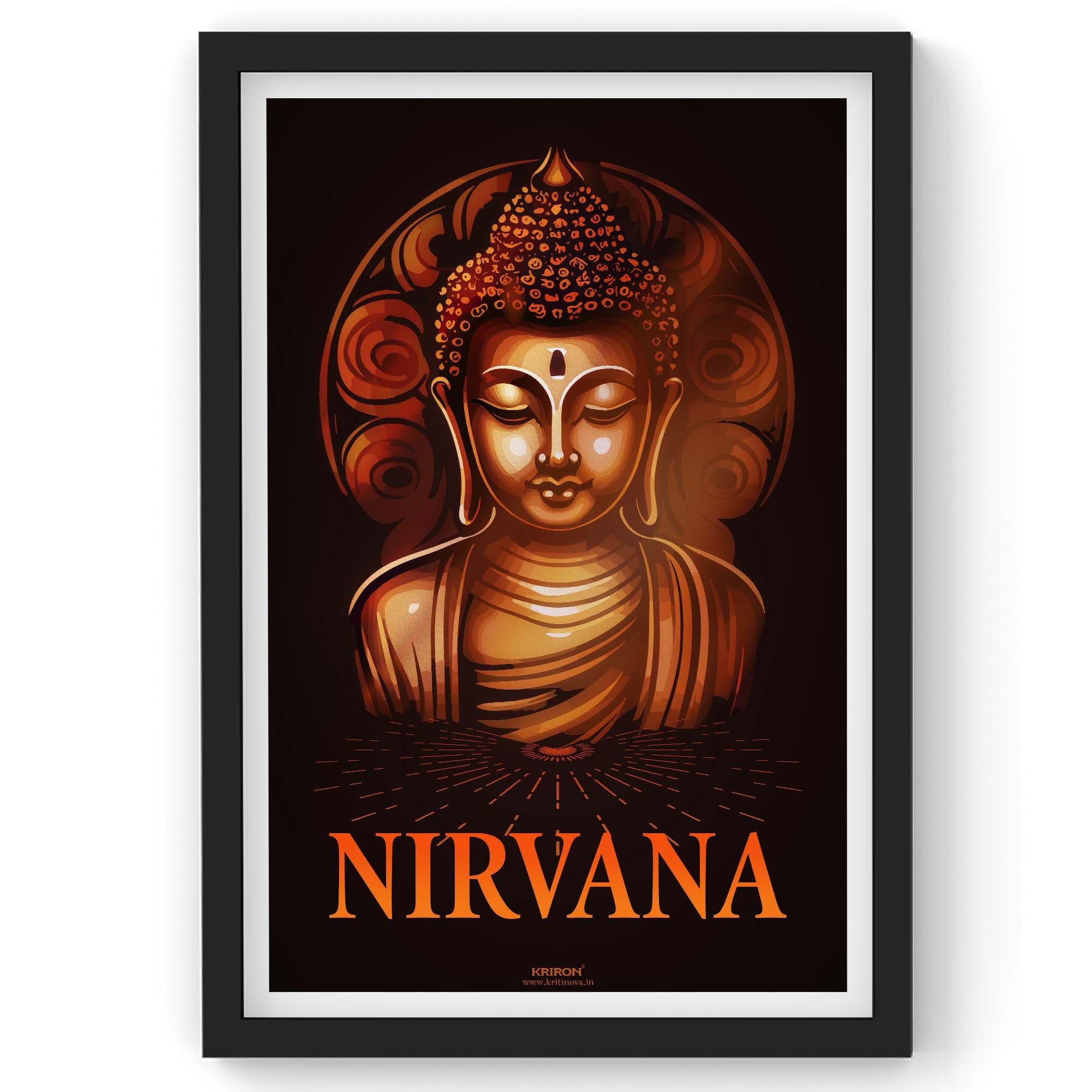 Nirvana - Framed Poster | Kritinova – KRITINOVA INDIA
