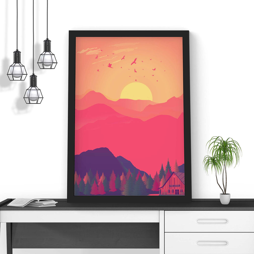 Rising Sun Art - Framed Poster | Kritinova – KRITINOVA INDIA