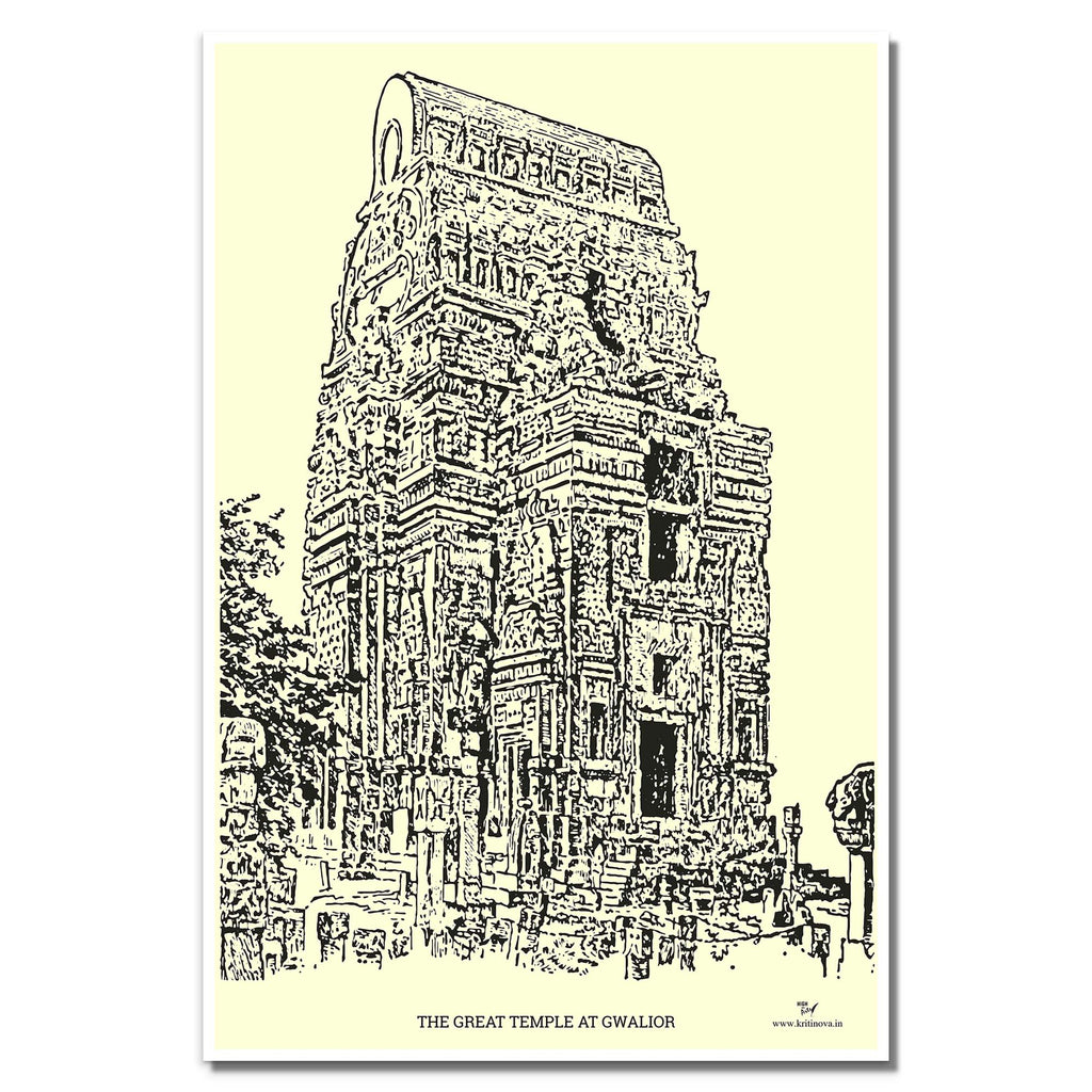 Temple at Gwalior | Rolled