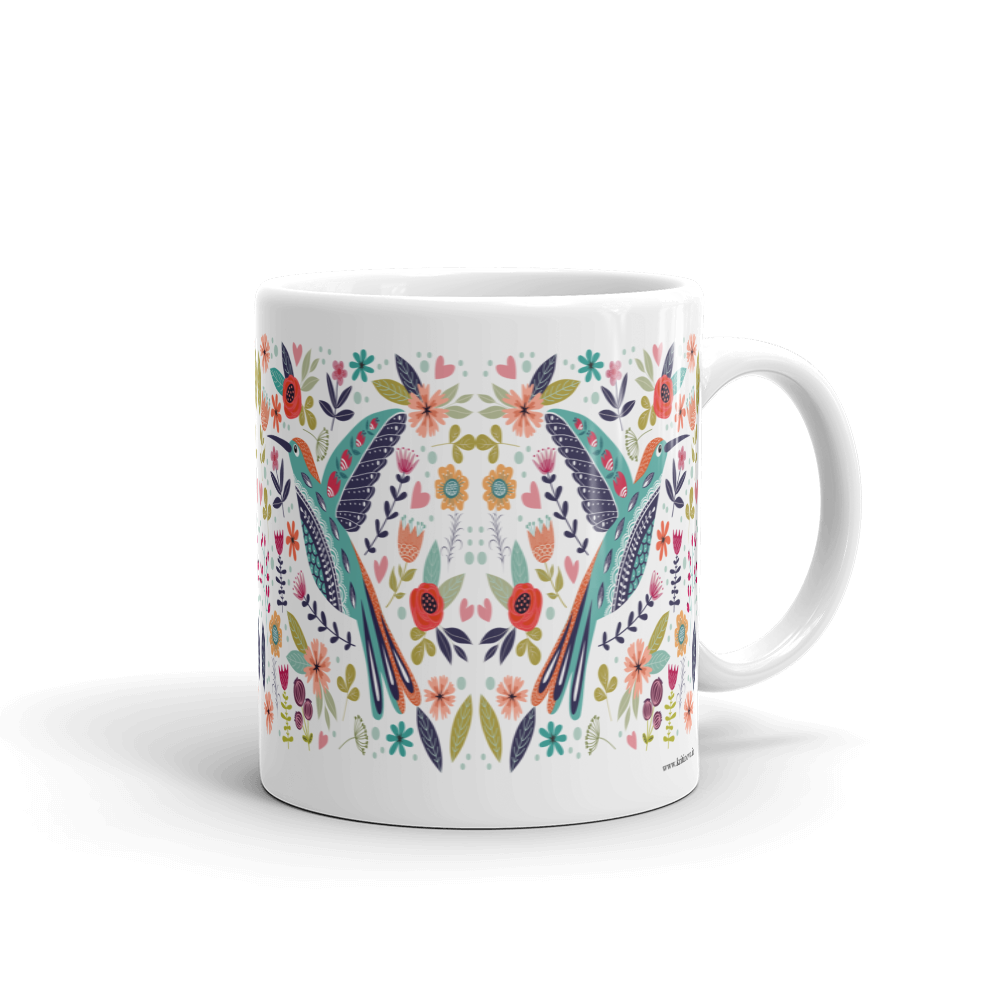 Folk birds and flowers