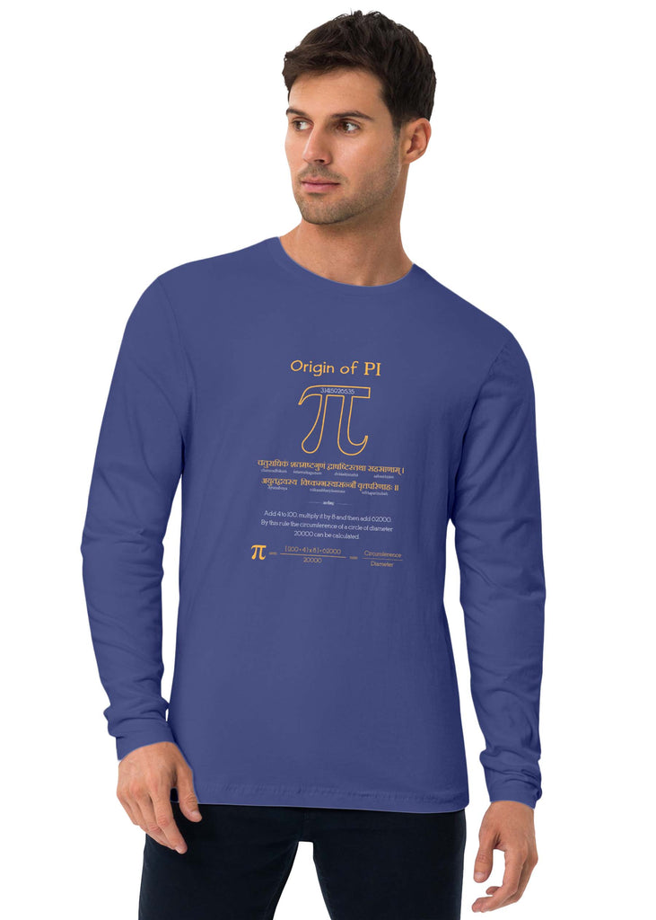 Origin of Pi, Sanskrit Full Sleeve T-shirt