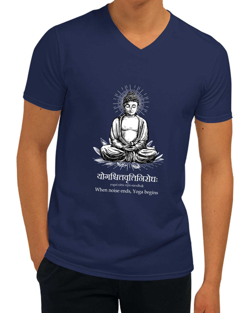 What is Yoga | V-Neck, Sanskrit T-shirt