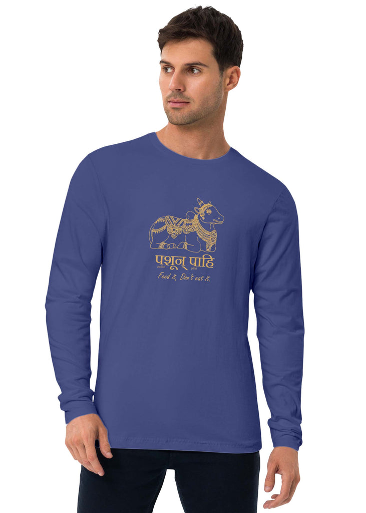Feed it. Don't eat it, Sanskrit Full Sleeve T-shirt
