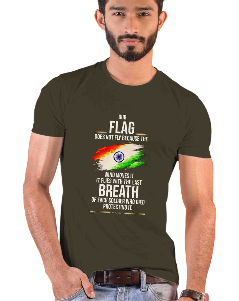 'The Protectors Of Tricolor' Quote Patriotic T-Shirt, Indian Army T-Shirt