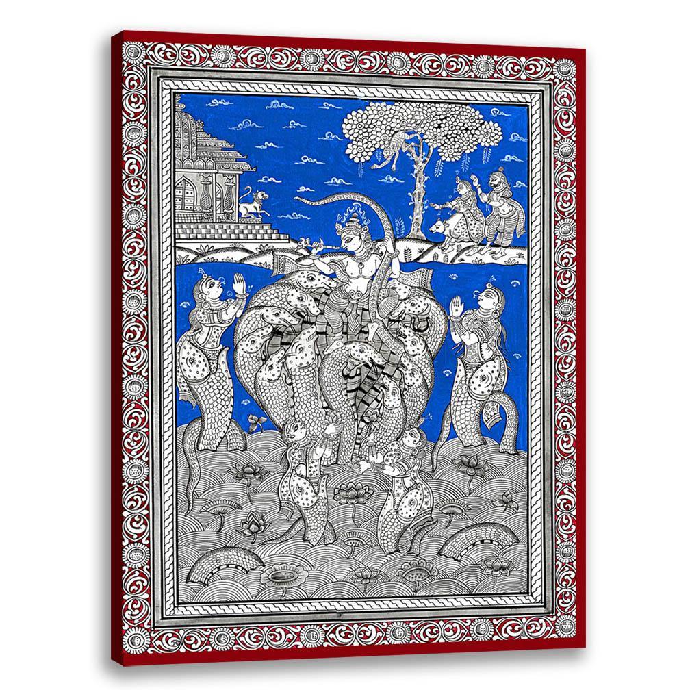Naagdaman, Pattachitra Art, Indian Traditional Art, Cultural Gift, Tribal Artwork