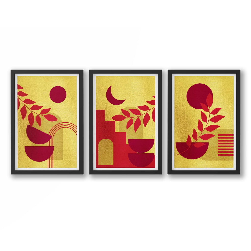 Abstract Art | Pack of 3 | Framed