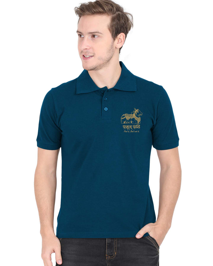 Feed it. Dont eat it | Polo T-shirt, Sanskrit T-shirt