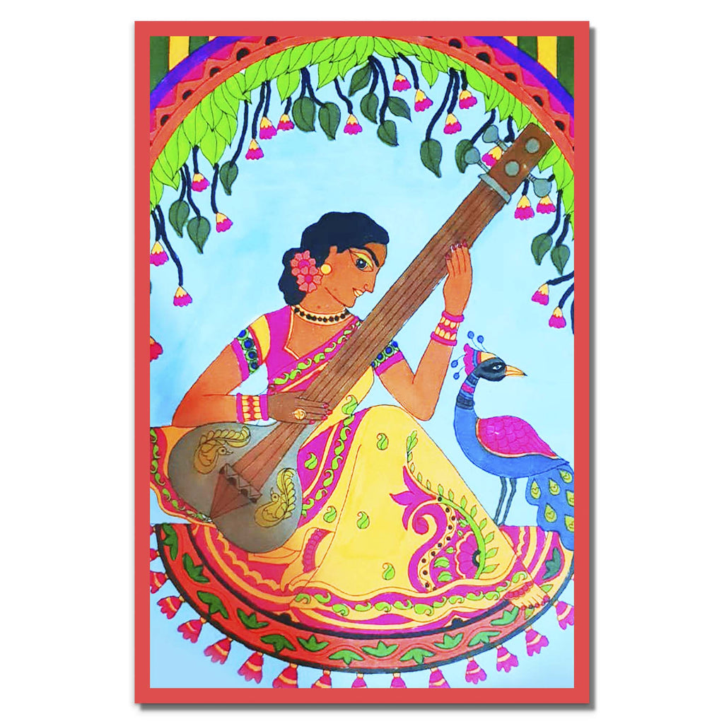 Women Playing Sitar | Rolled