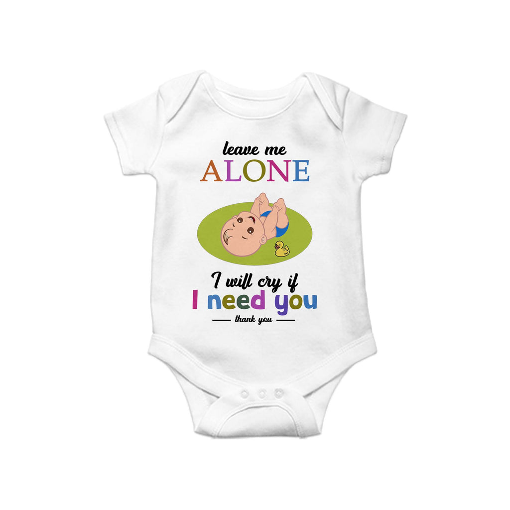 Leave me alone, Baby One Piece, Funny Baby Romper, Baby Romper