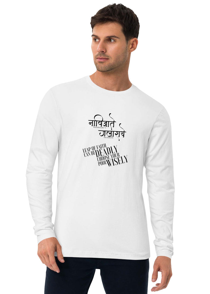 Leap of Faith, Sanskrit Full Sleeve T-shirt