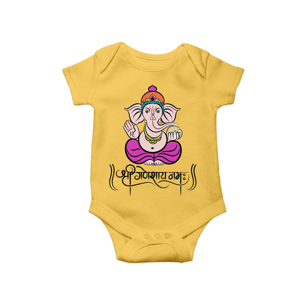 Shri Ganeshay Namah, Diwali Baby One Piece Funny Baby Romper, Baby Romper, Diwali Gift