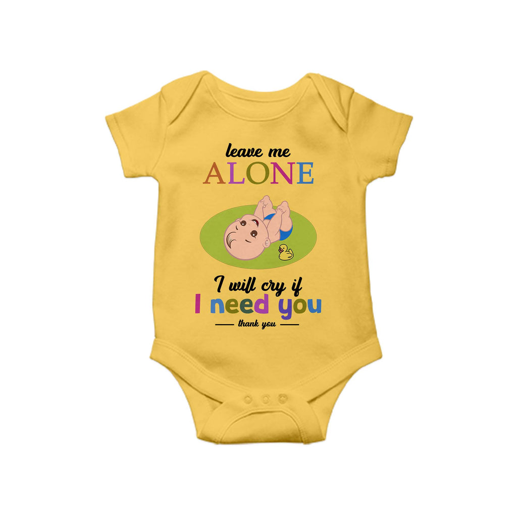 Leave me alone, Baby One Piece, Funny Baby Romper, Baby Romper